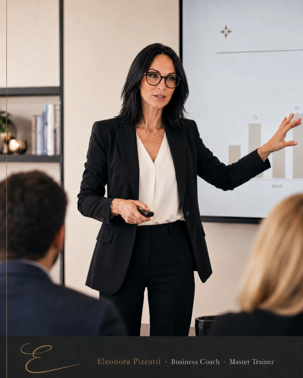 Eleonora Pizzutti durante un intervento di team coaching aziendale
